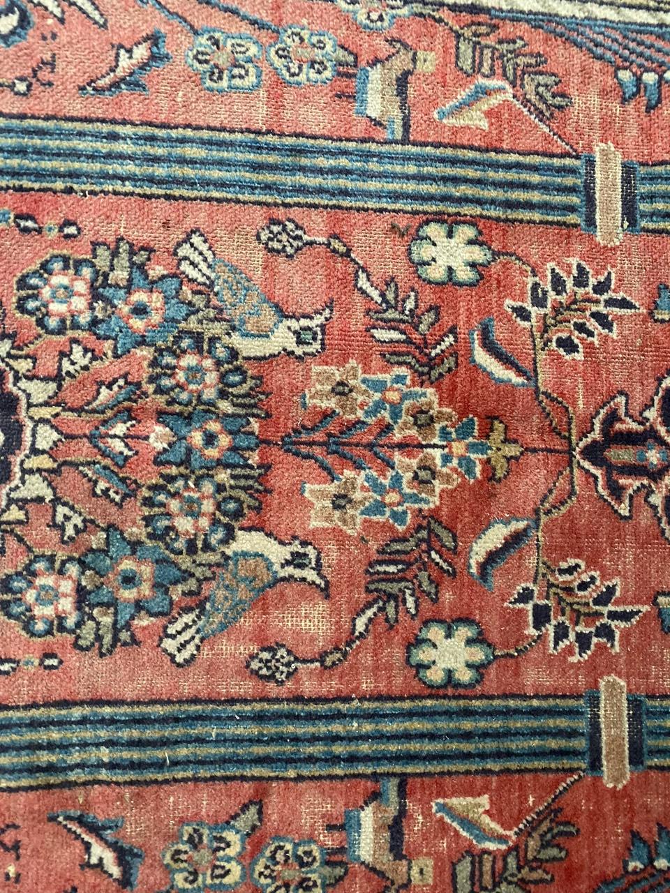 Kashan Beautiful Vintage Orientalist Design Rug For Sale