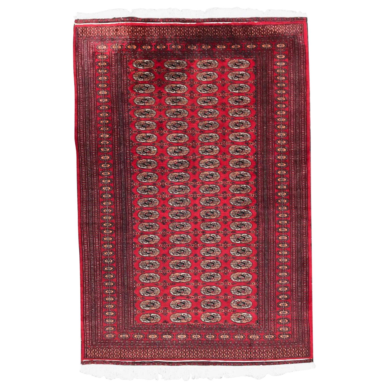 Bobyrug's Beautiful Vintage Pakistani Rug Bokhara Design im Angebot