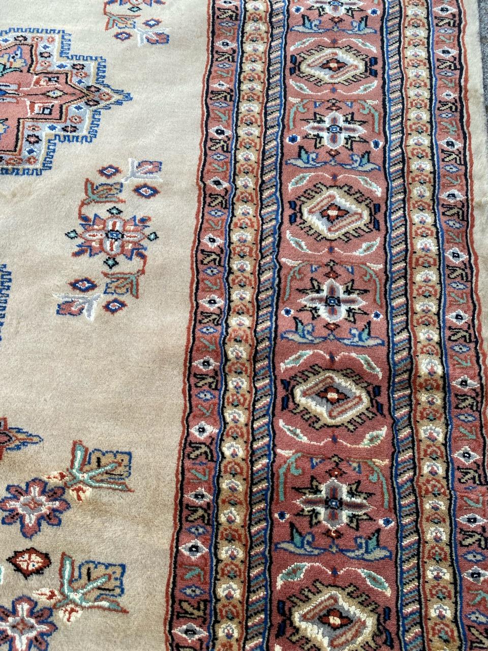 Bobyrug’s Beautiful Vintage Pakistani Rug For Sale 3