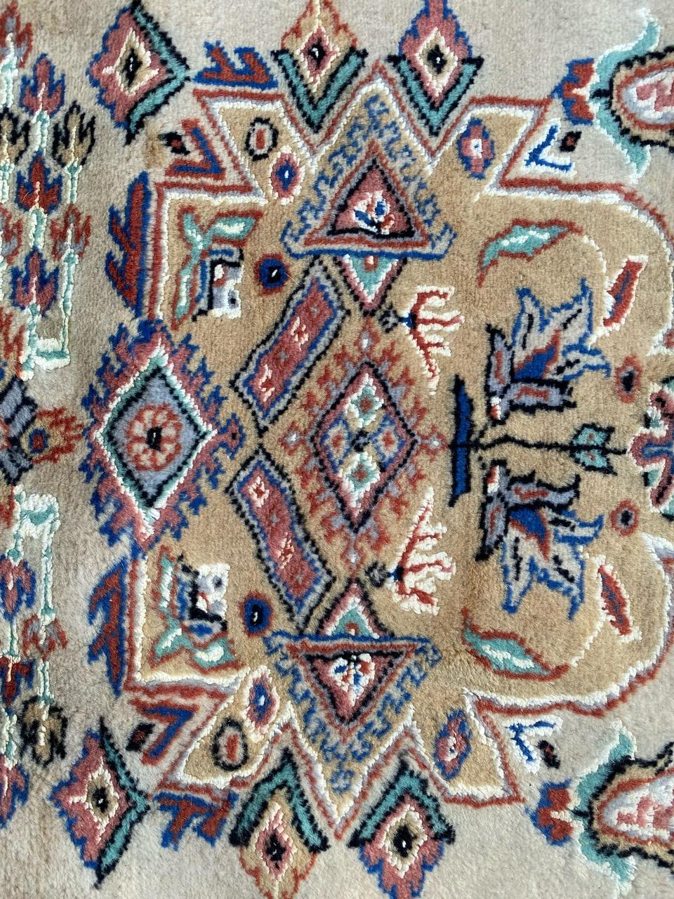 Bobyrug’s Beautiful Vintage Pakistani Rug For Sale 5