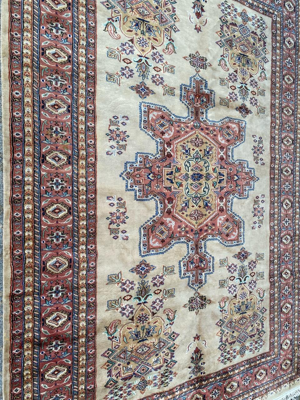 Bobyrug’s Beautiful Vintage Pakistani Rug For Sale 11