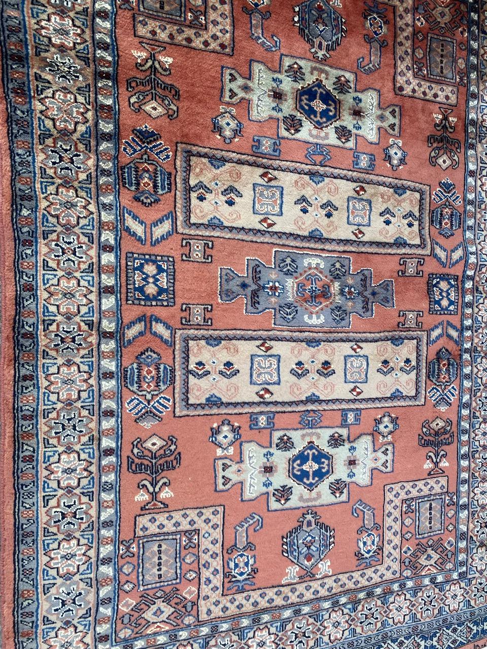 Bobyrugs schöner pakistanischer Vintage-Teppich im Zustand „Gut“ im Angebot in Saint Ouen, FR