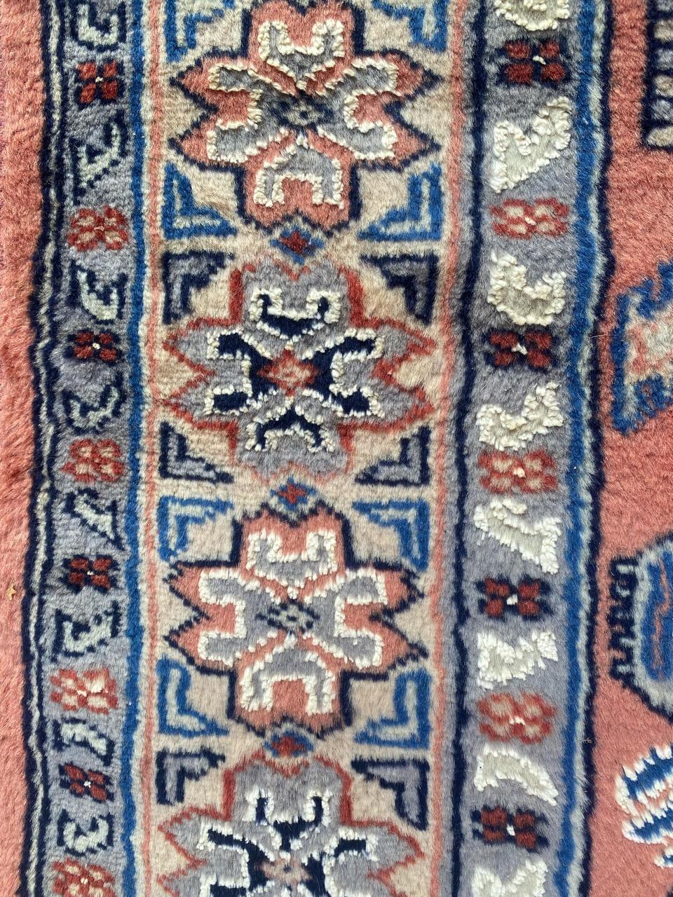 Bobyrugs schöner pakistanischer Vintage-Teppich (Baumwolle) im Angebot