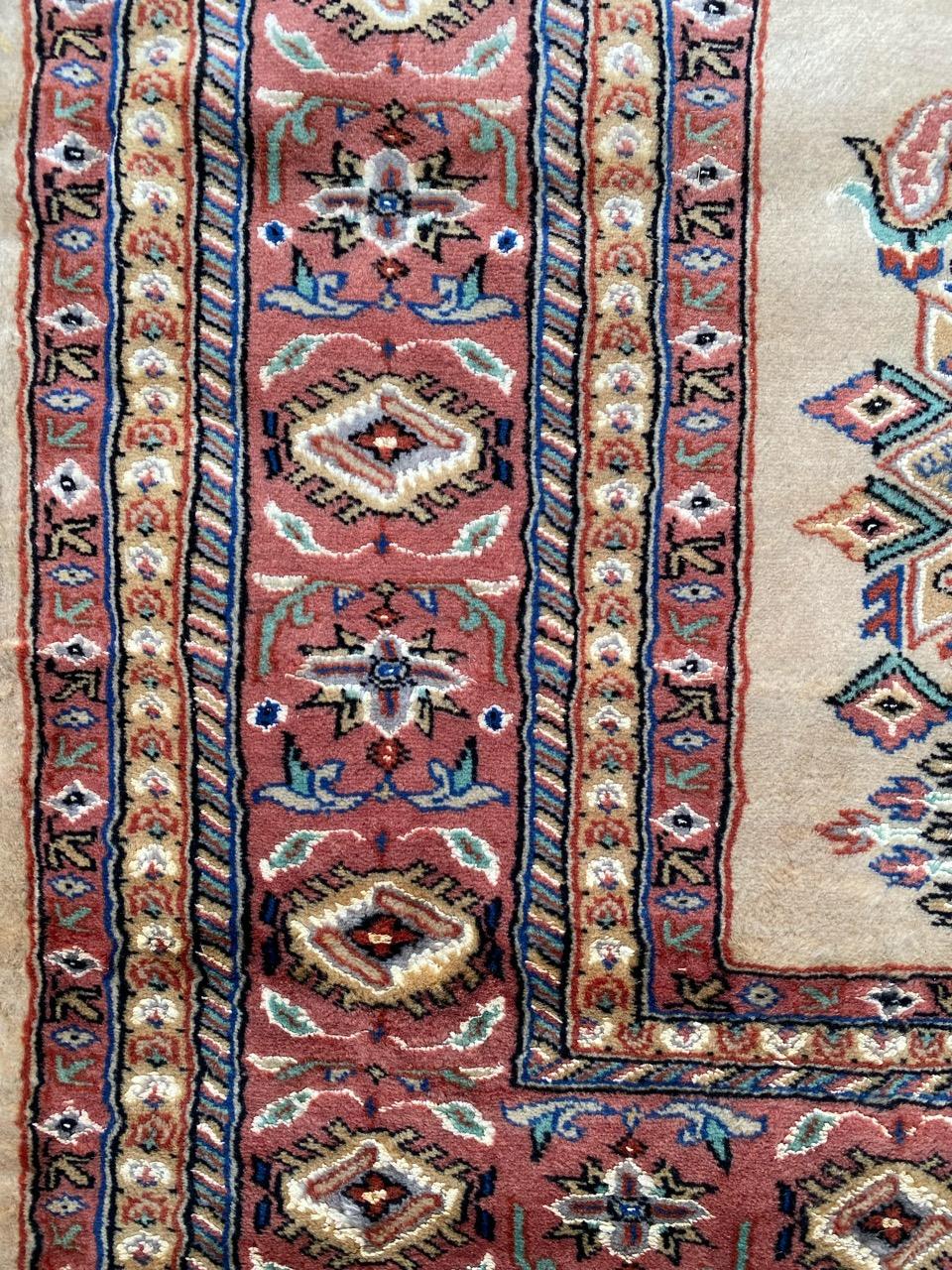 Bobyrug’s Beautiful Vintage Pakistani Rug For Sale 1