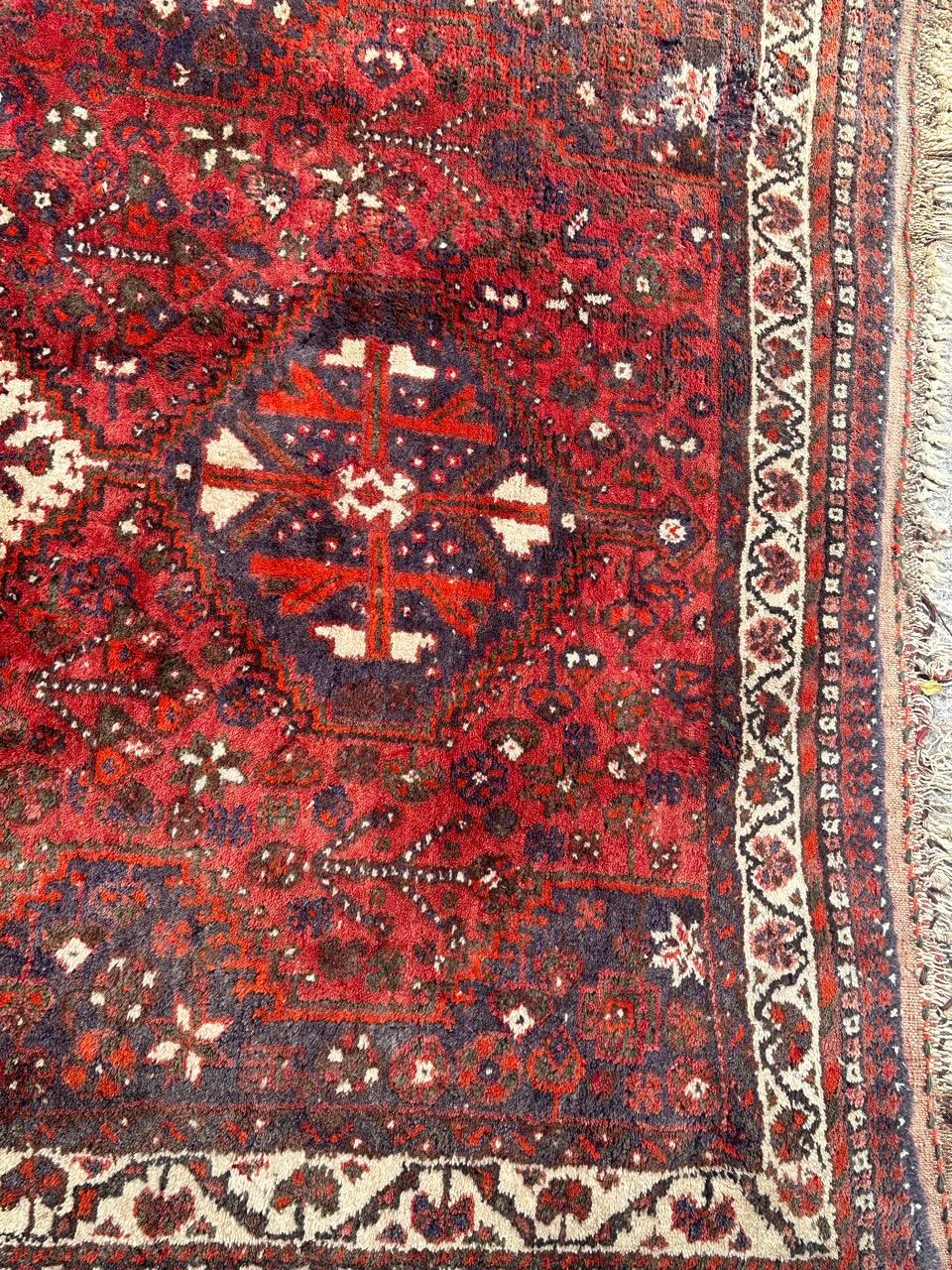 Beautiful vintage Shiraz rug 6