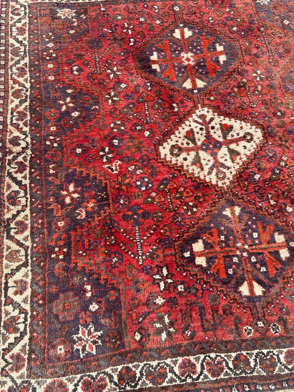 Asian Beautiful vintage Shiraz rug