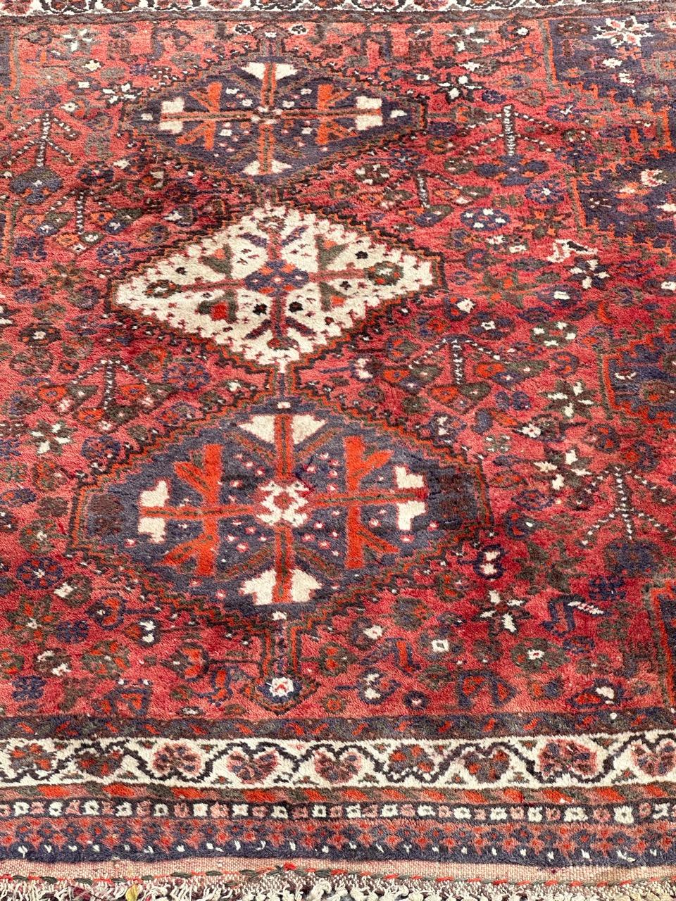 20th Century Beautiful vintage Shiraz rug