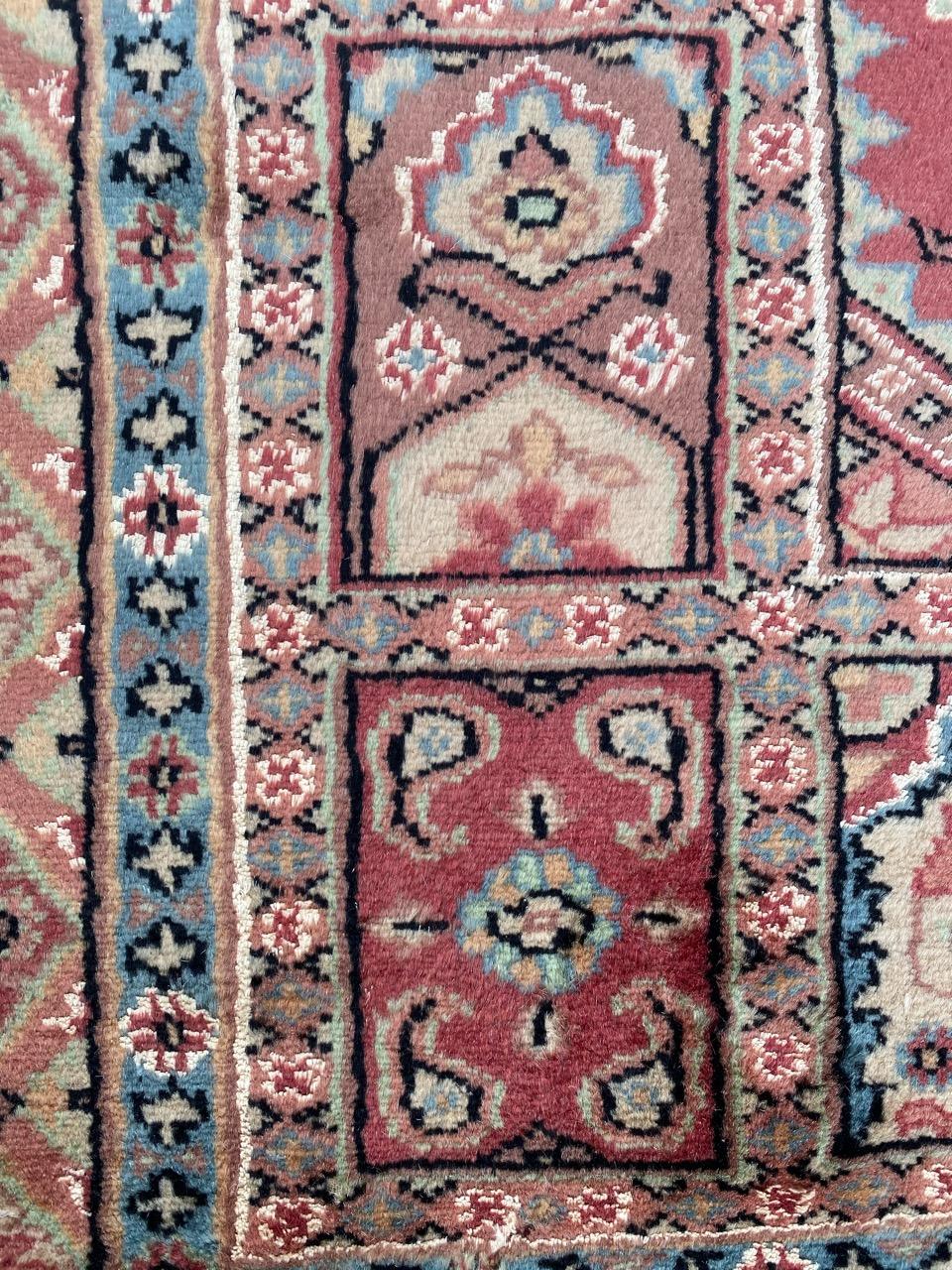 Tabriz Bobyrug’s Beautiful Vintage Silk and Wool Pakistani Rug For Sale