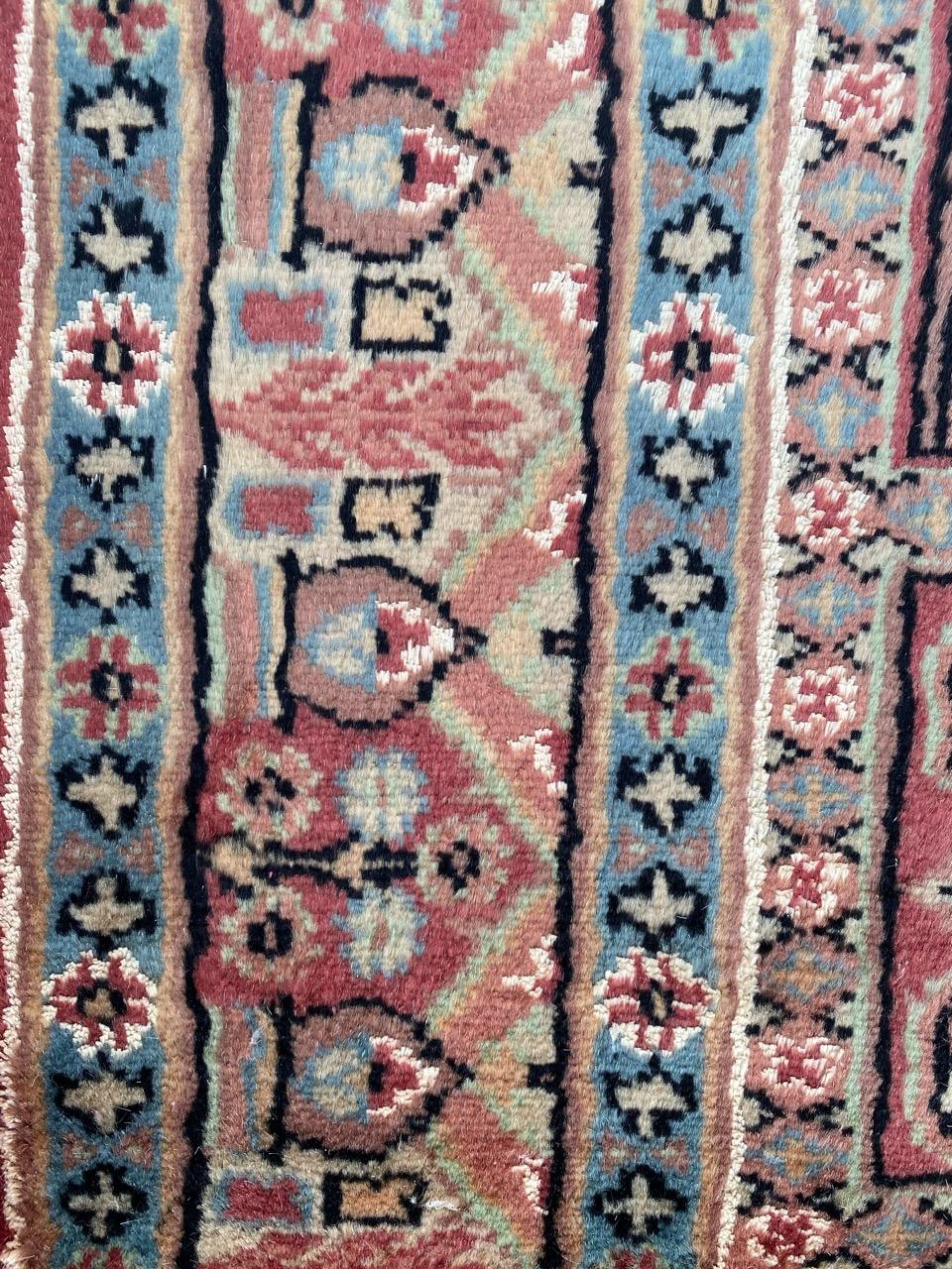 Preciosa alfombra paquistaní vintage de seda y lana Anudado a mano en venta