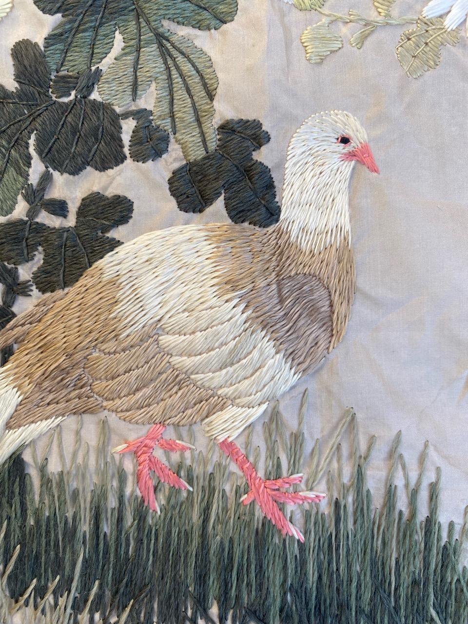 Bobyrug's Beautiful Vintage Silk Chinese Embroidery (Seide) im Angebot