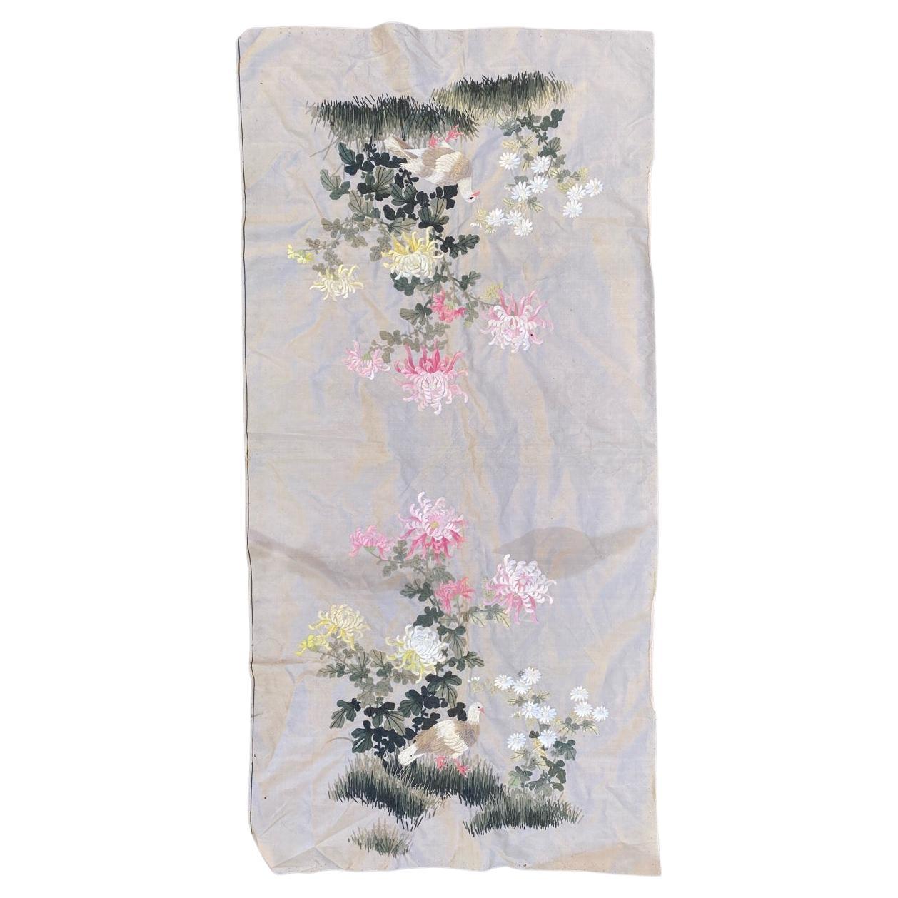 Beautiful Vintage Silk Chinese Embroidery