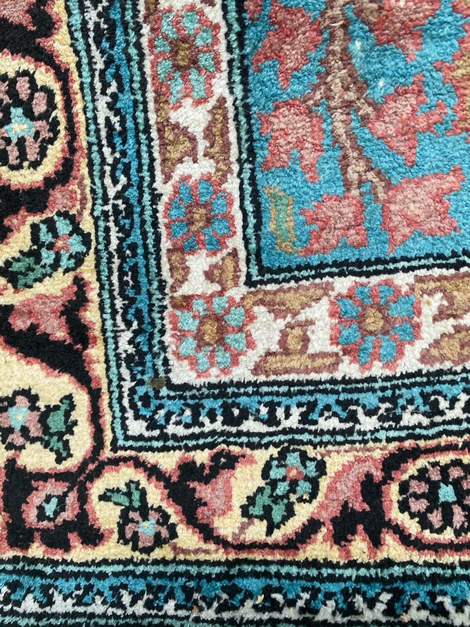 Beautiful Vintage Silk Kashmir Rug 5