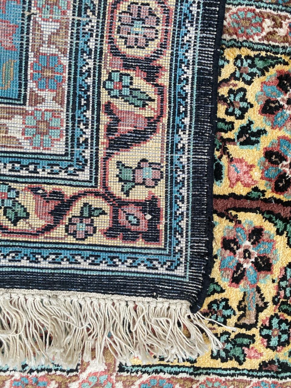 Beautiful Vintage Silk Kashmir Rug 7