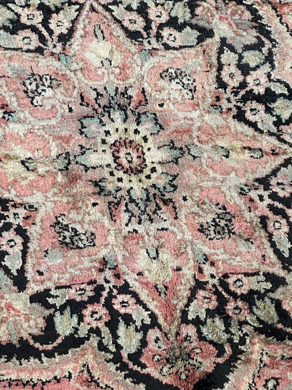 Beautiful Vintage Silk Kashmir Rug For Sale 10