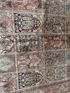 Beautiful Vintage Silk Kashmir Rug