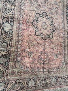 Beautiful Vintage Silk Kashmir Rug