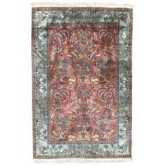 kashmir vintage Beautiful Vintage Silk Kashmir Rug