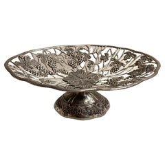 Beautiful Retro Silver Plated Fruit Bowl, France, 1960