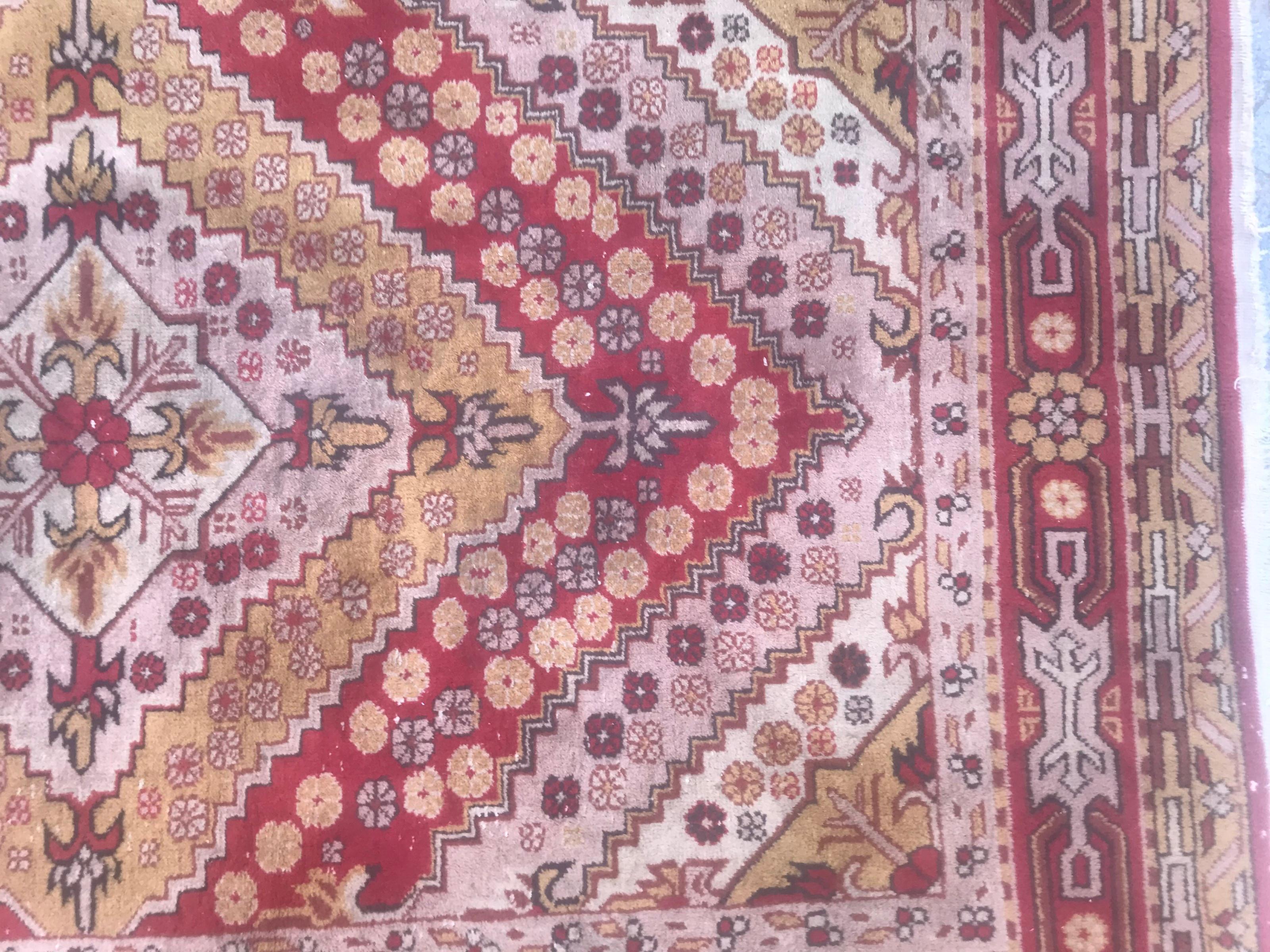 Chinese Bobyrug’s Beautiful Vintage Sinkiang Khotan Rug For Sale