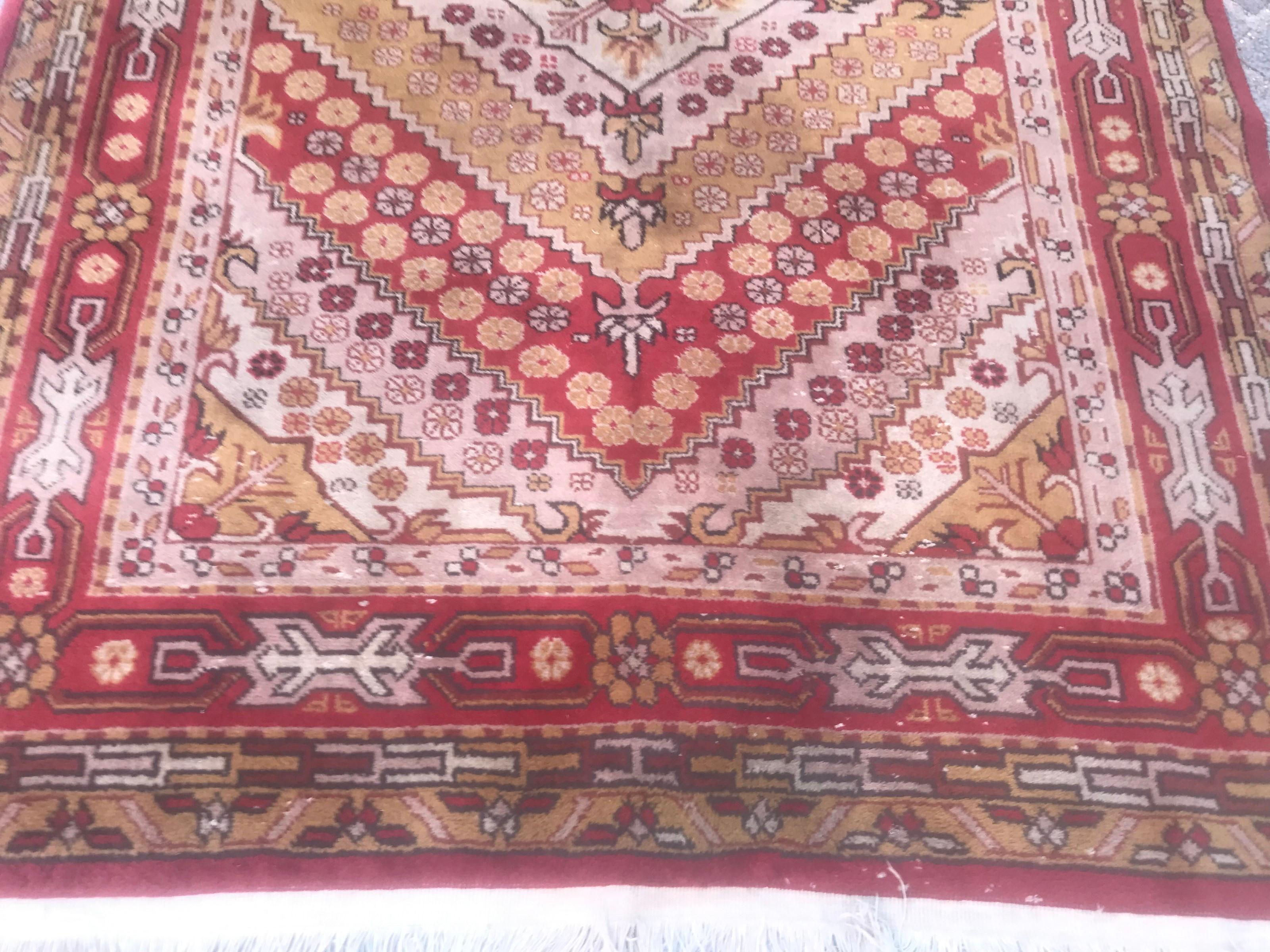 20th Century Bobyrug’s Beautiful Vintage Sinkiang Khotan Rug For Sale