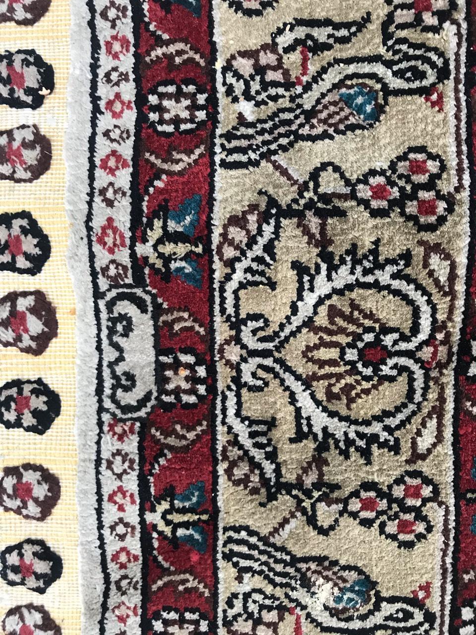 Magnifique tapis vintage Sino Hereke en soie et or en vente 5