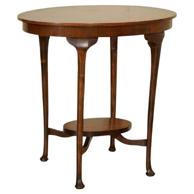 Magnifique table d'extrémité vintage en bois massif support pour plantes table d'appoint en vente