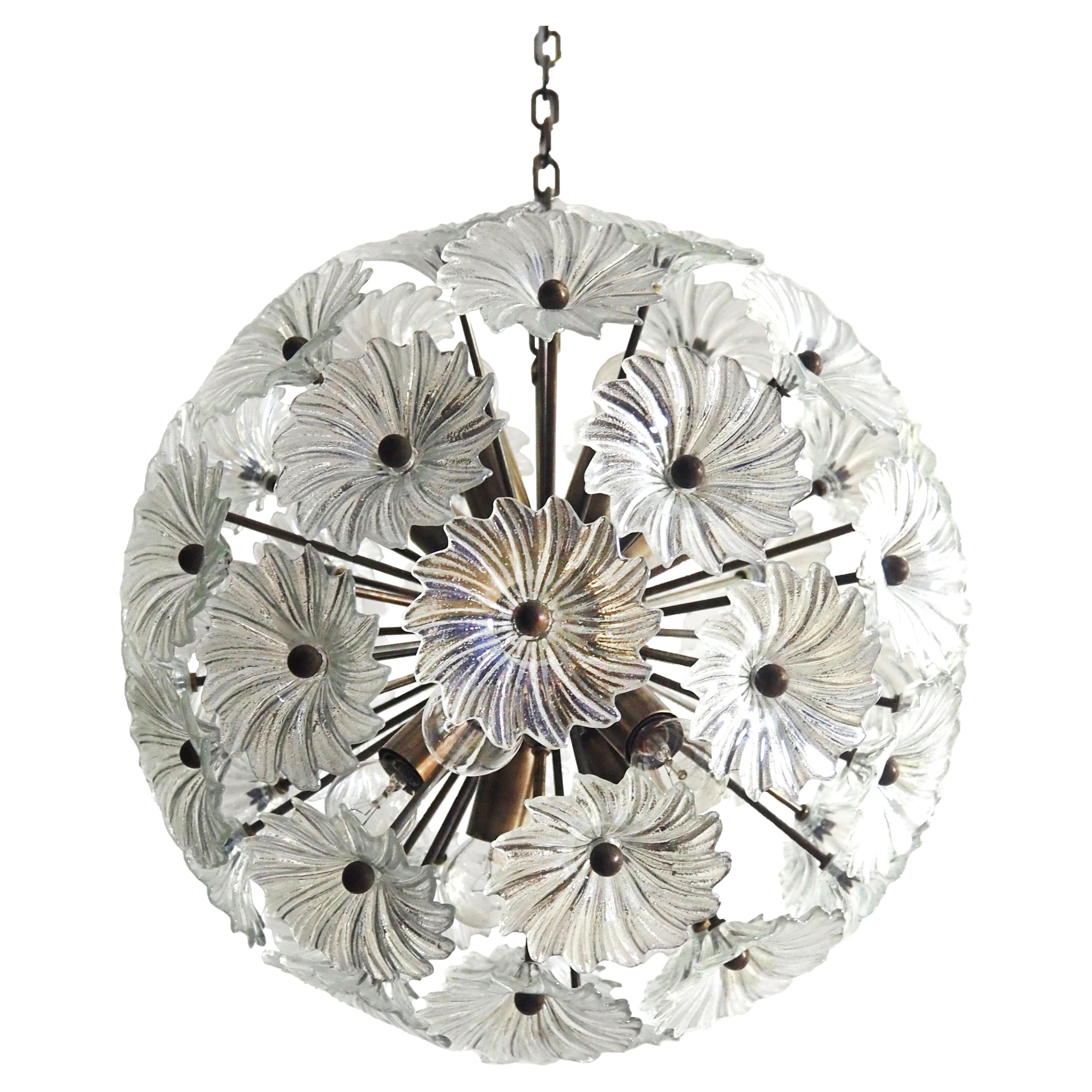 Mid-Century Sputnik Italian chandelier For Sale