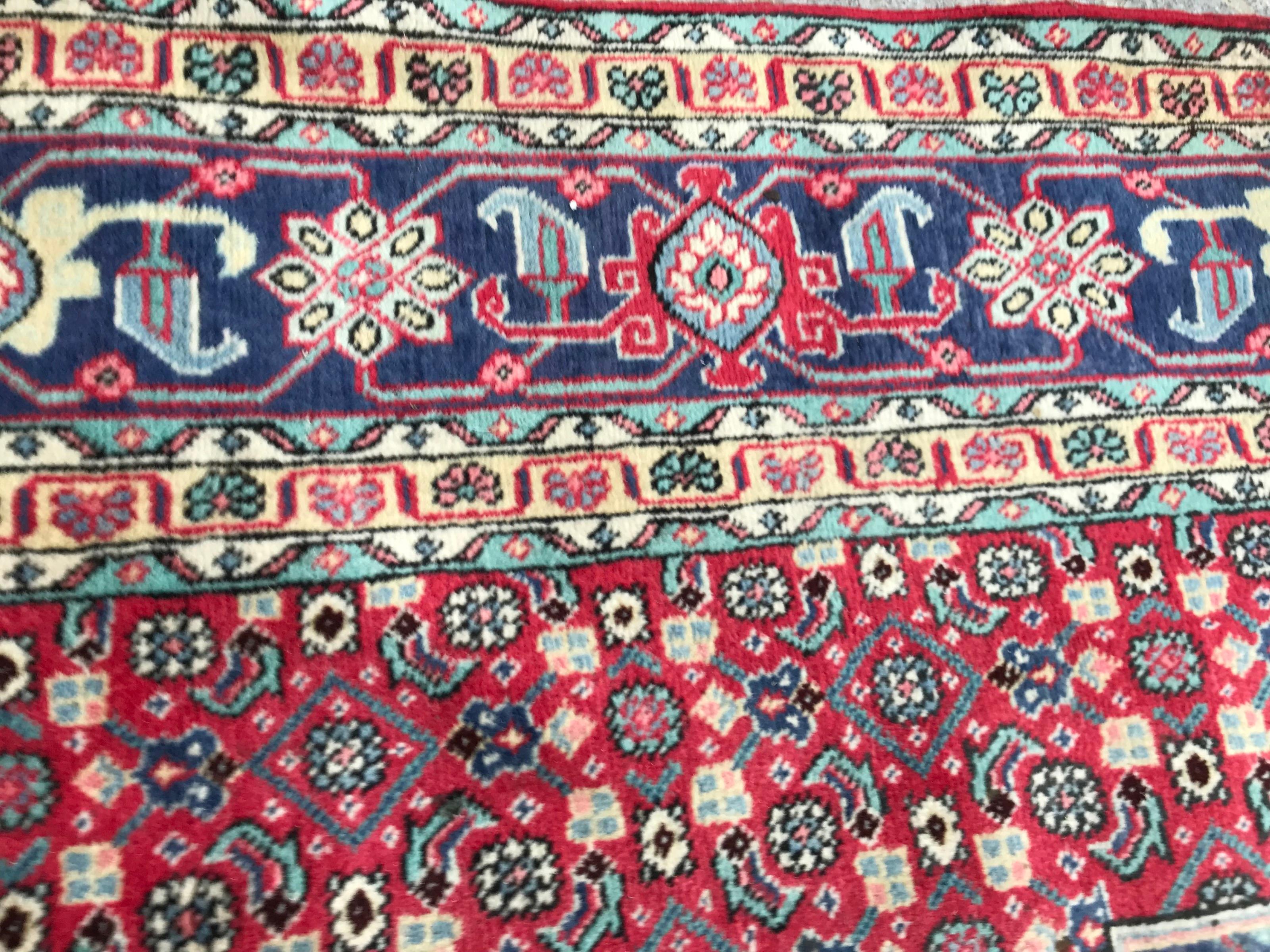 Beautiful Vintage Tabriz Rug For Sale 12