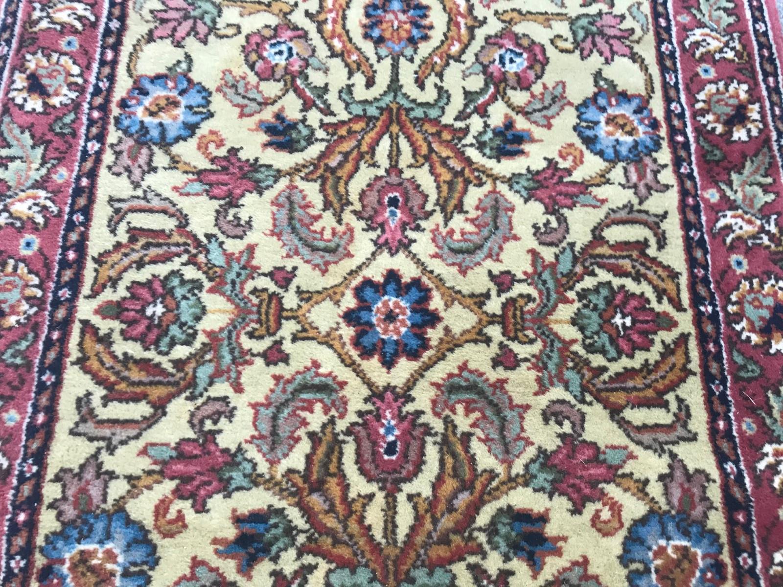 Bobyrugs schöner transsilvanischer Läufer im Vintage-Tabriz-Stil (Baumwolle) im Angebot