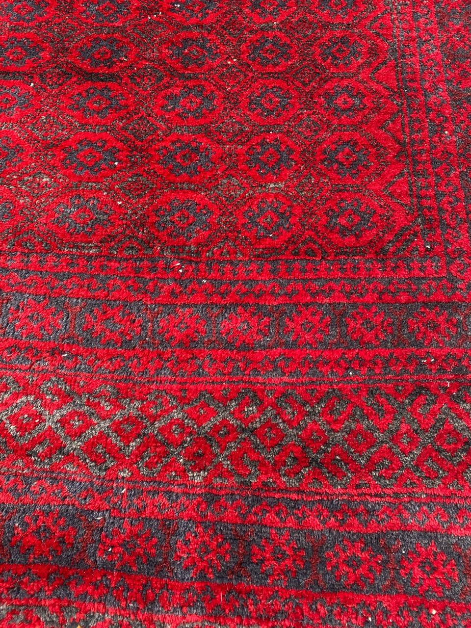 Beautiful Vintage Tribal Baluch Afghan Rug 7