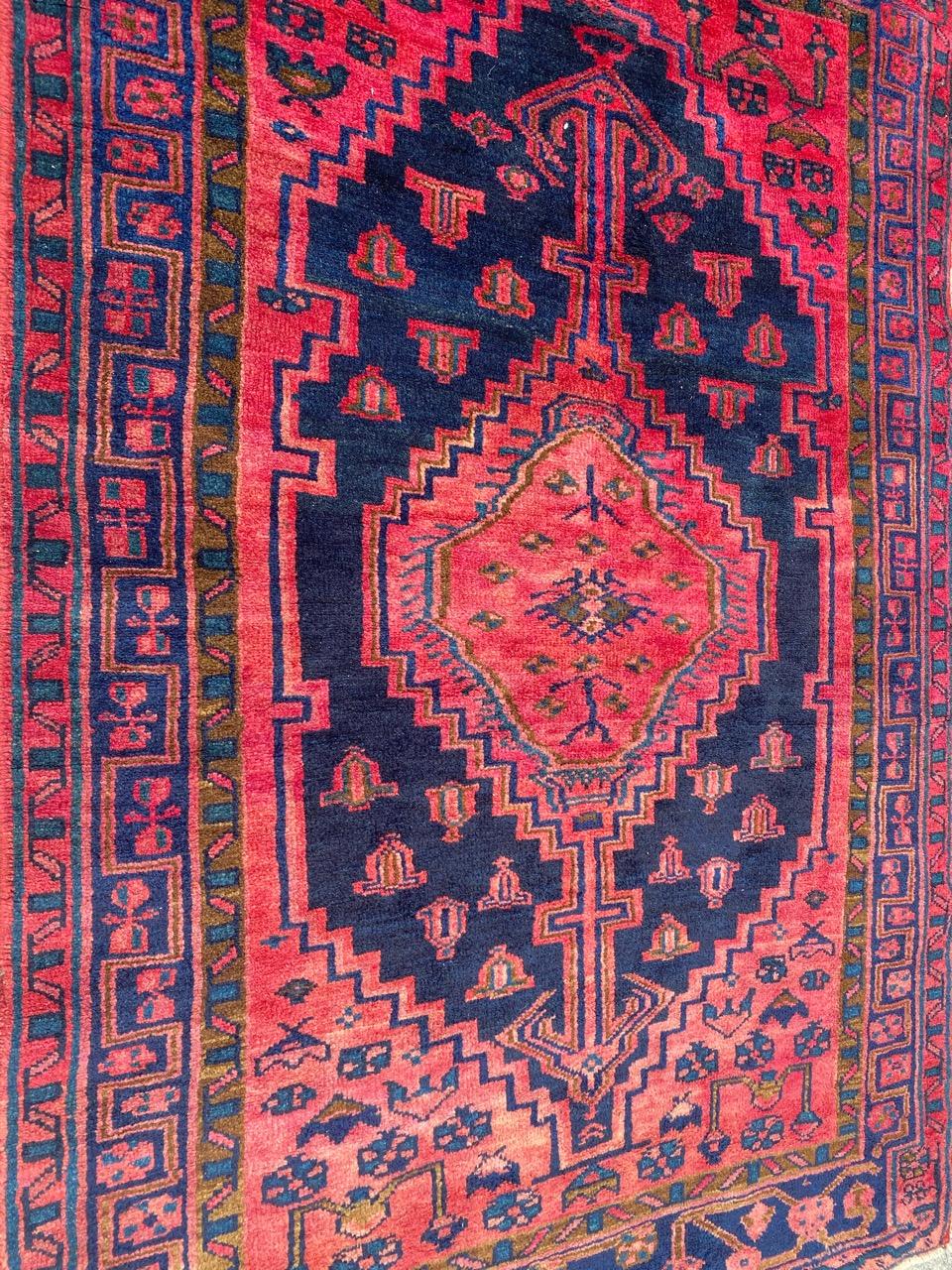 Bobyrug’s Beautiful Vintage Tribal Kurdish Rug For Sale 3