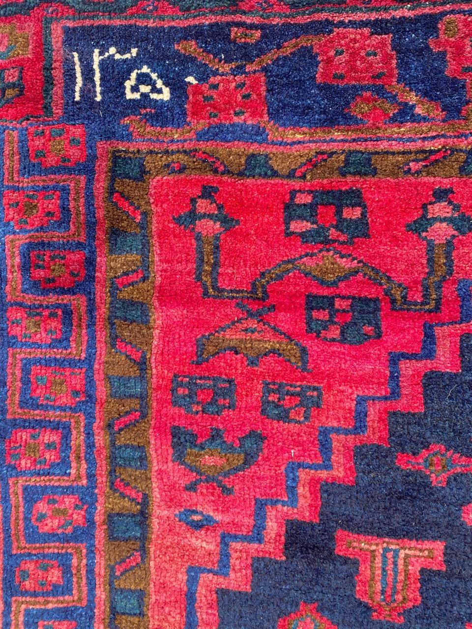 20th Century Bobyrug’s Beautiful Vintage Tribal Kurdish Rug For Sale