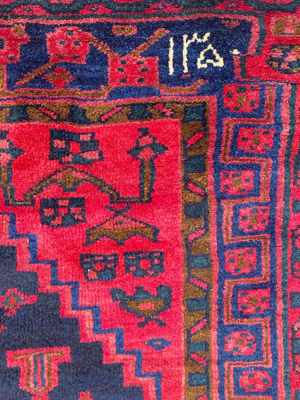 Cotton Bobyrug’s Beautiful Vintage Tribal Kurdish Rug For Sale