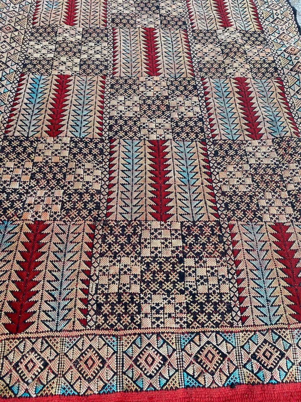 Beautiful Vintage Tribal Moroccan Runner In Good Condition In Saint Ouen, FR