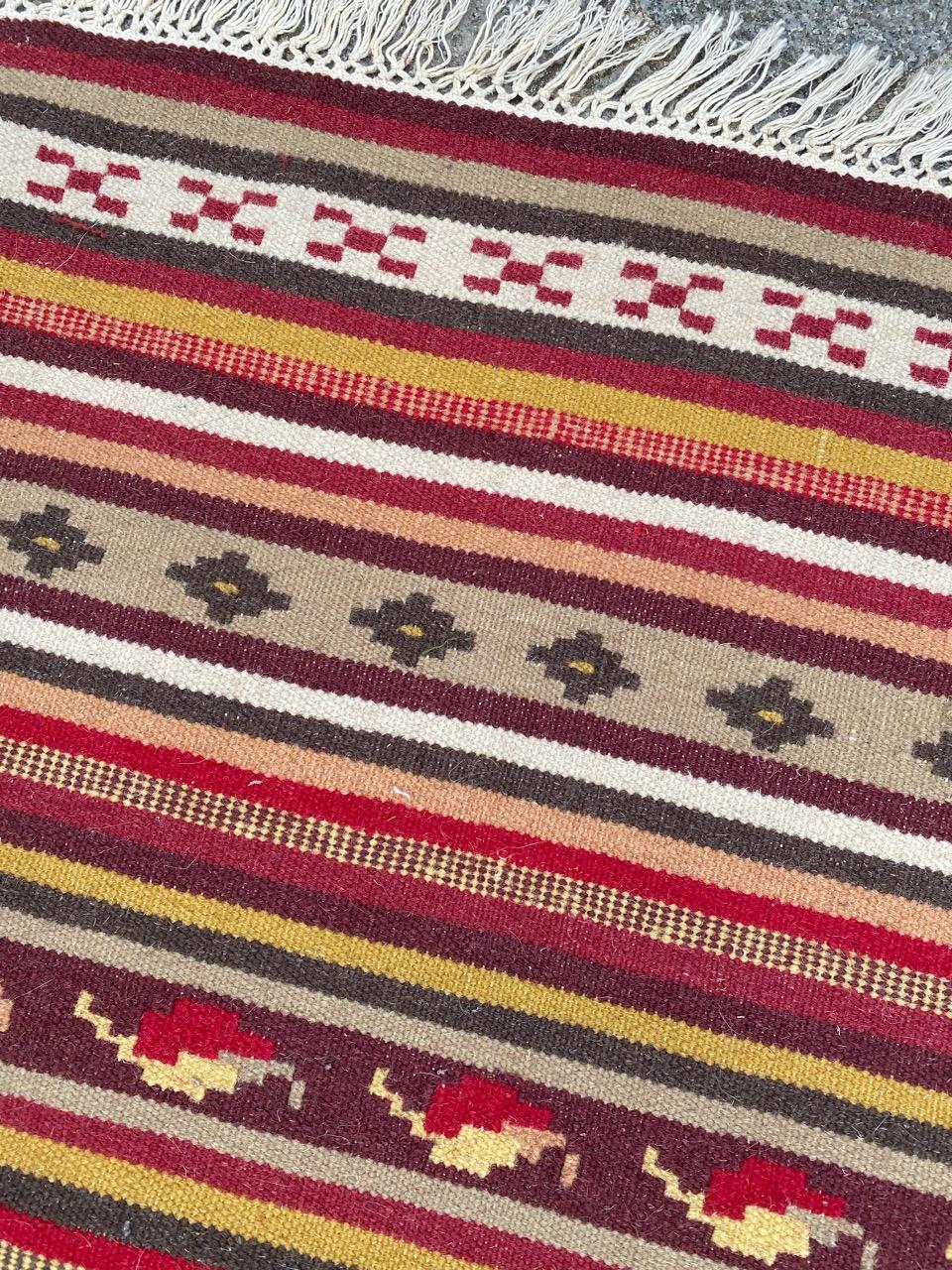 Beautiful Vintage Tribal Turkish Kilim For Sale 2