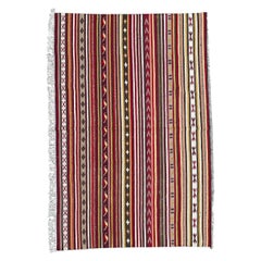 Magnifique tapis Kilim turc tribal vintage