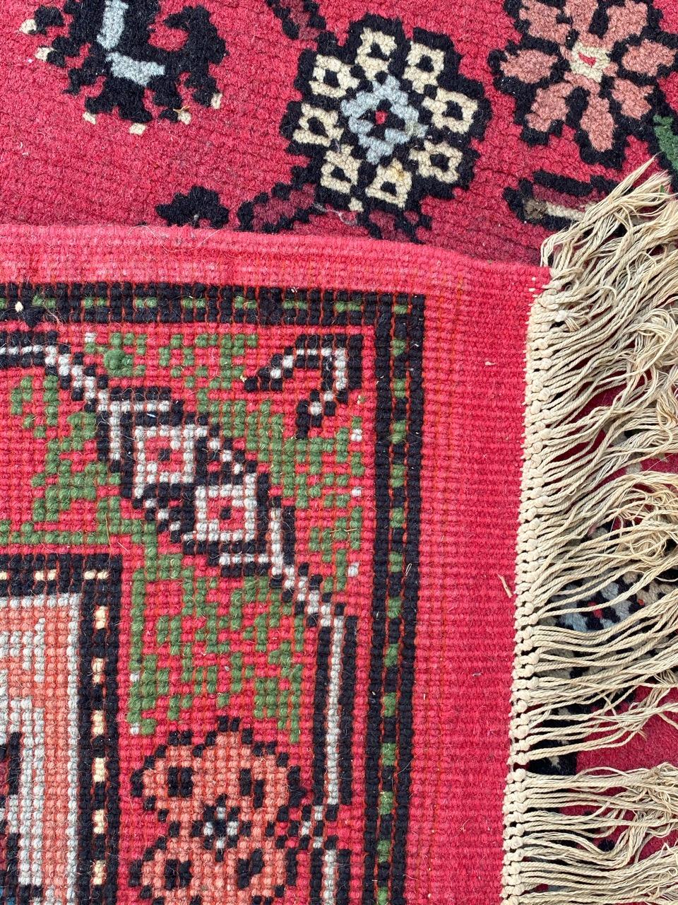 Bobyrug’s Beautiful Vintage Tunisian kairouan Rug For Sale 2