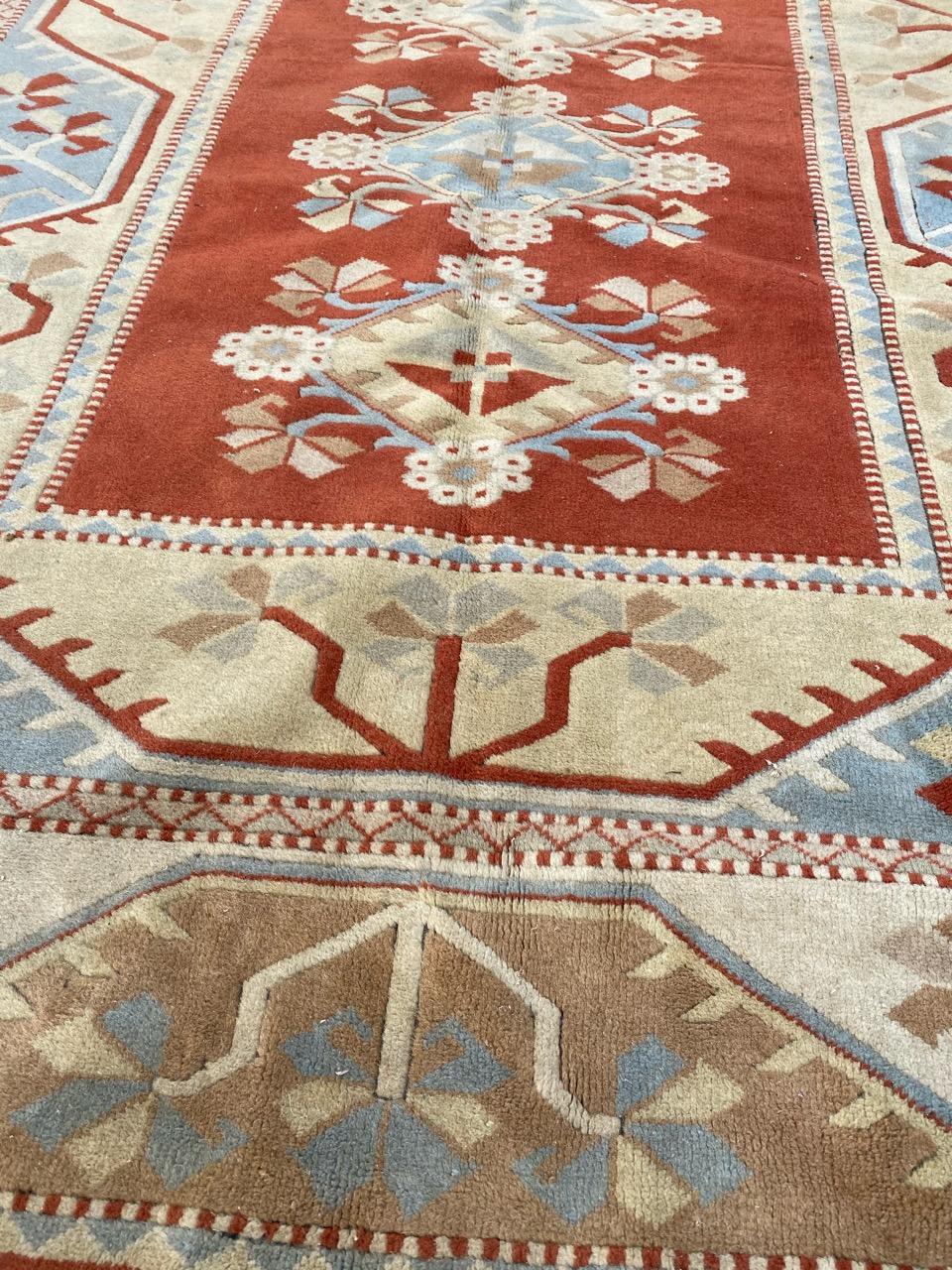 Beautiful Vintage Turkish Kars Rug For Sale 4