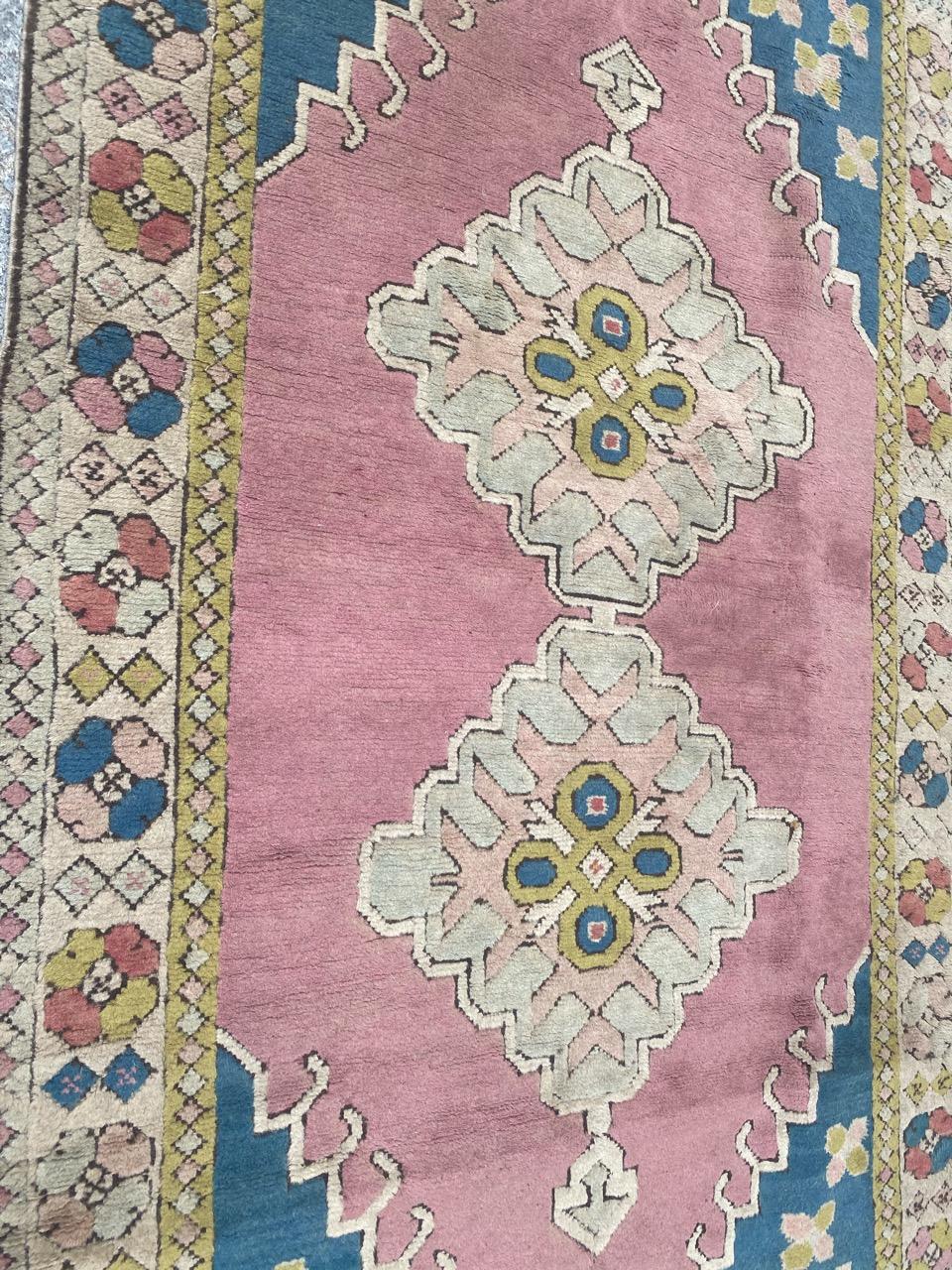 Bobyrugs schöner türkischer Kars-Teppich im Vintage-Stil im Angebot 5