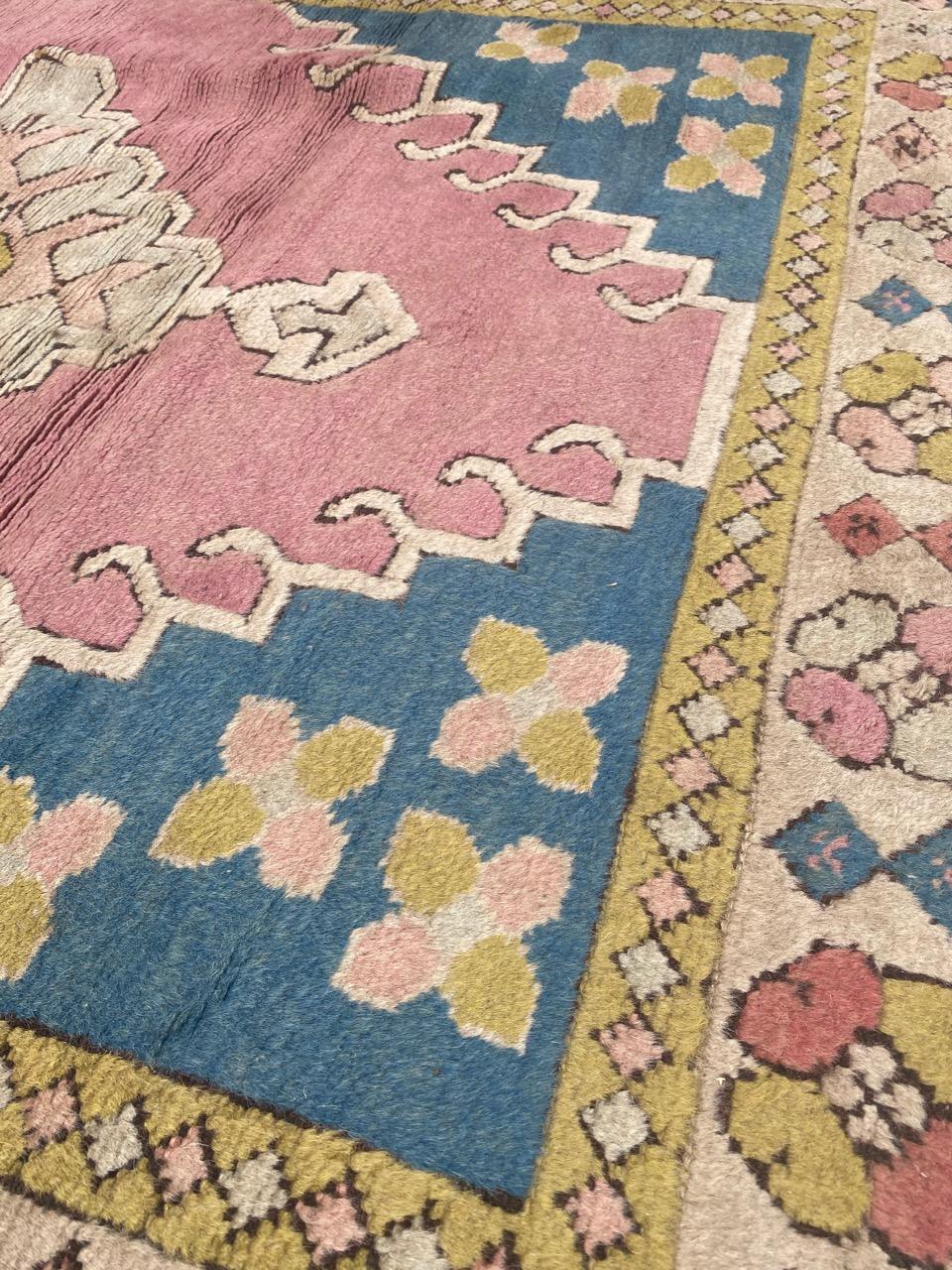 Bobyrugs schöner türkischer Kars-Teppich im Vintage-Stil im Angebot 8