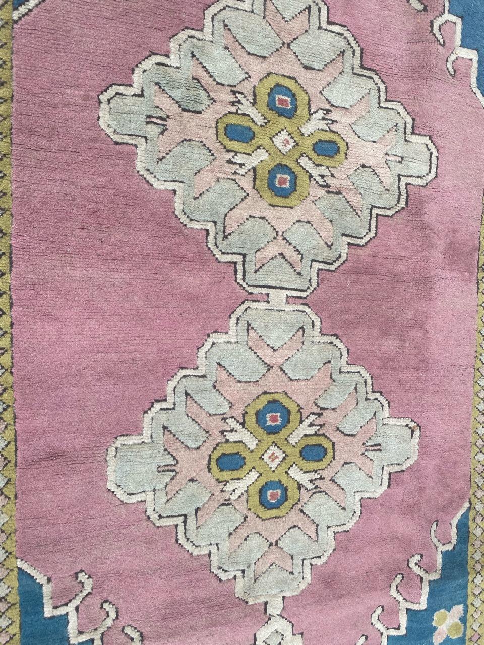 Bobyrugs schöner türkischer Kars-Teppich im Vintage-Stil (Türkisch) im Angebot