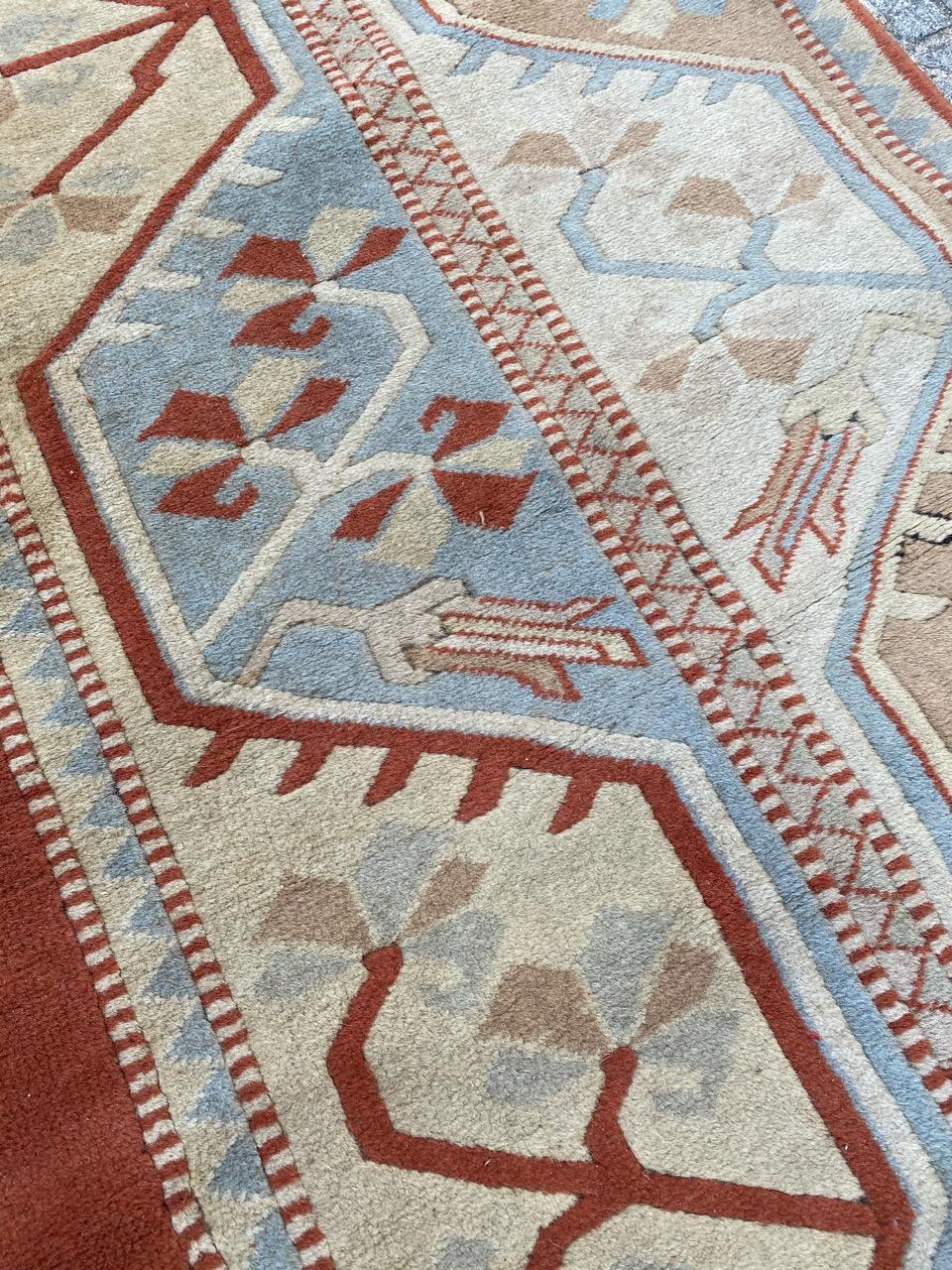 20ième siècle Magnifique tapis turc vintage Kars en vente