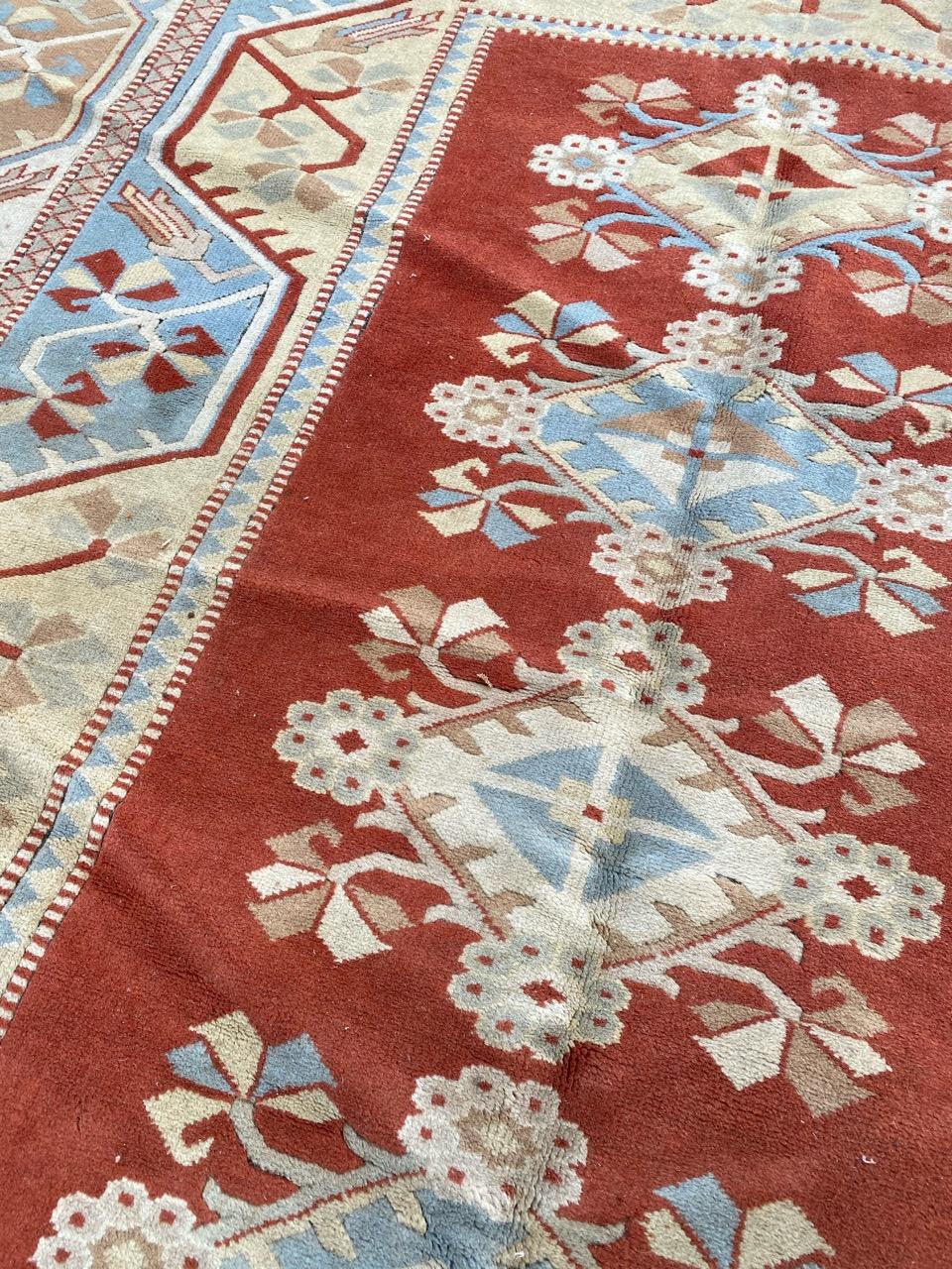 Beautiful Vintage Turkish Kars Rug For Sale 1