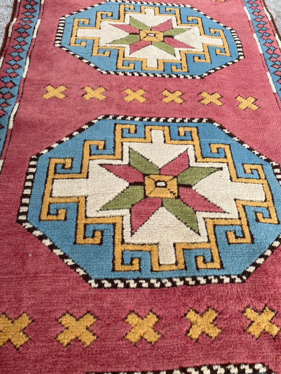 Bellissimo runner turco vintage di Kars in vendita 2