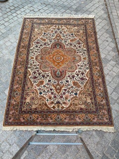 Bobyrugs schöner türkischer Kayseri-Teppich im Vintage-Stil