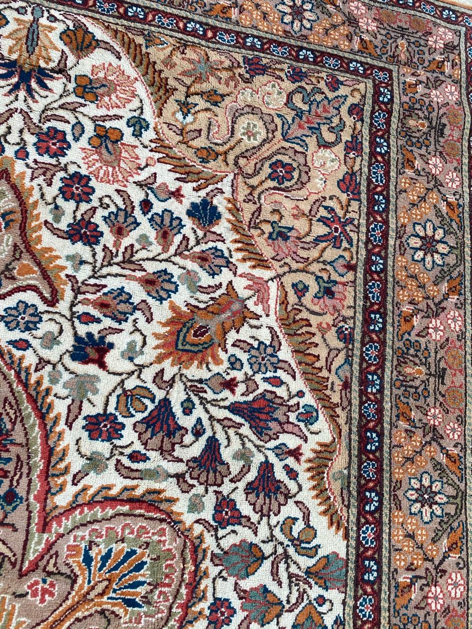 Bobyrug’s Beautiful Vintage Turkish Kayseri Rug For Sale 1