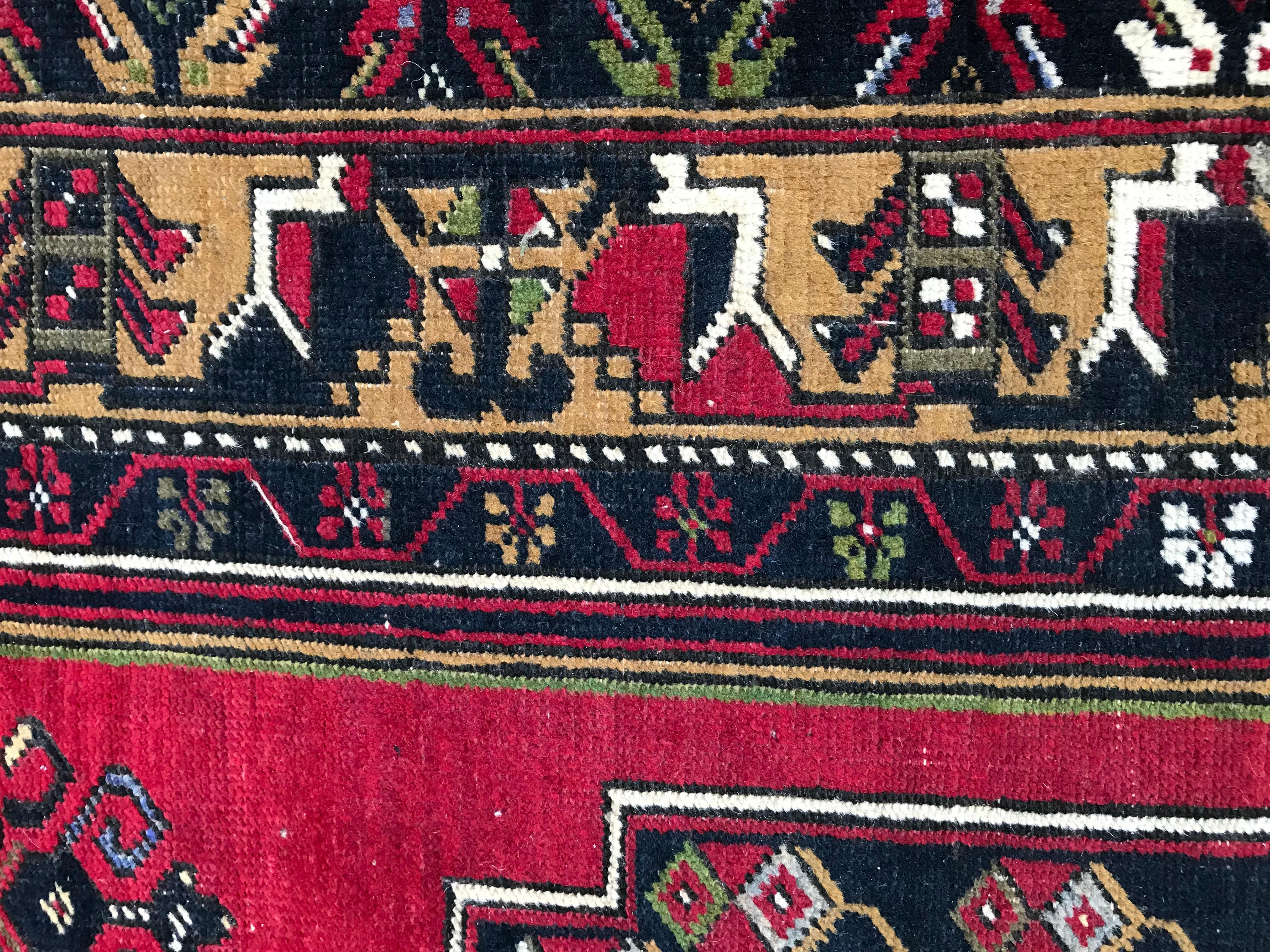 Beautiful Vintage Turkish Konya Rug 2