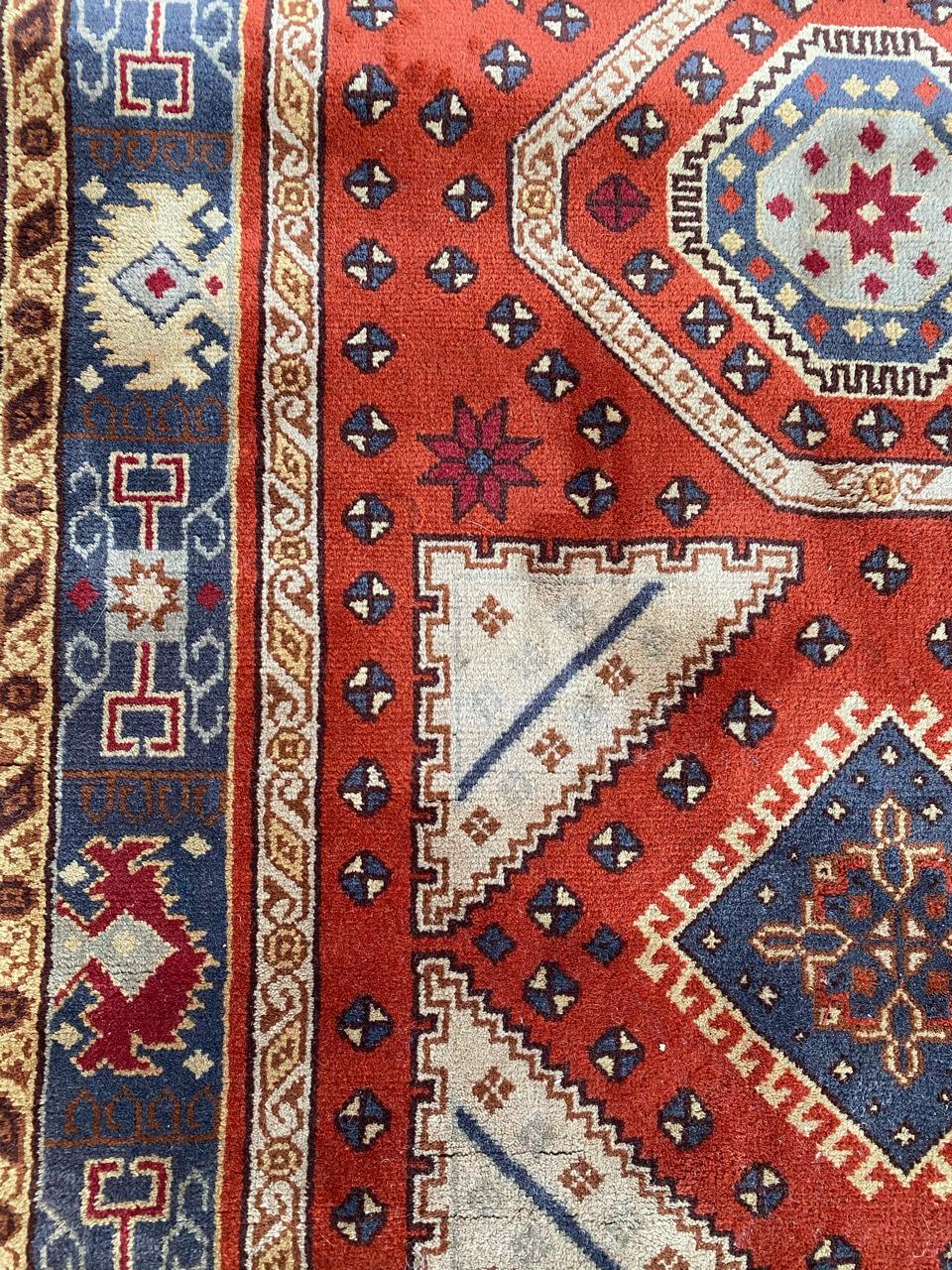 Preciosa alfombra turca vintage de Bobyrug Anudado a mano en venta