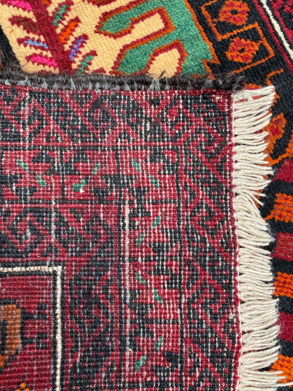 Beautiful Vintage Turkmen Baluch Rug For Sale 8