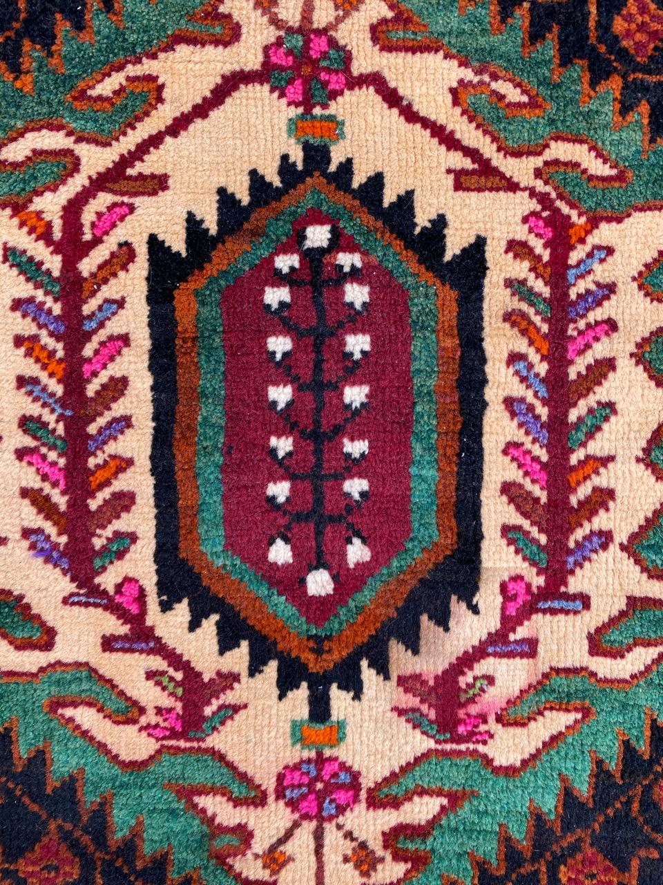 Afghan Beautiful Vintage Turkmen Baluch Rug For Sale